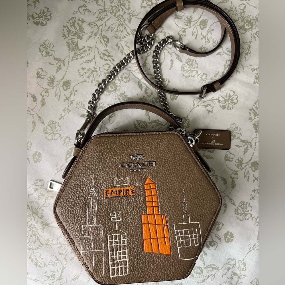Coach X Jean Michel Basquiat Hexagonal Crossbody